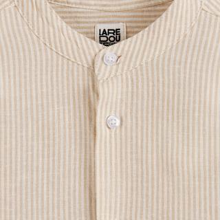 La Redoute Collections  Gestreiftes Hemd mit Mao-Kragen 