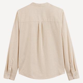 La Redoute Collections  Gestreiftes Hemd mit Mao-Kragen 