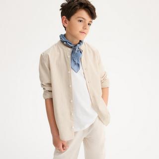 La Redoute Collections  Gestreiftes Hemd mit Mao-Kragen 