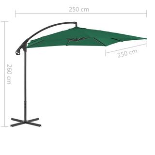 VidaXL Parasol en porte-à-faux  