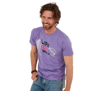 T-Shirt Graphique Slogan Life on Wheels