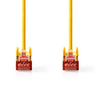 Nedis  Câble réseau CAT6 | RJ45 mâle | RJ45 mâle | S/FTP | 1.00 m | Rond | LSZH | Jaune | Etiquette 