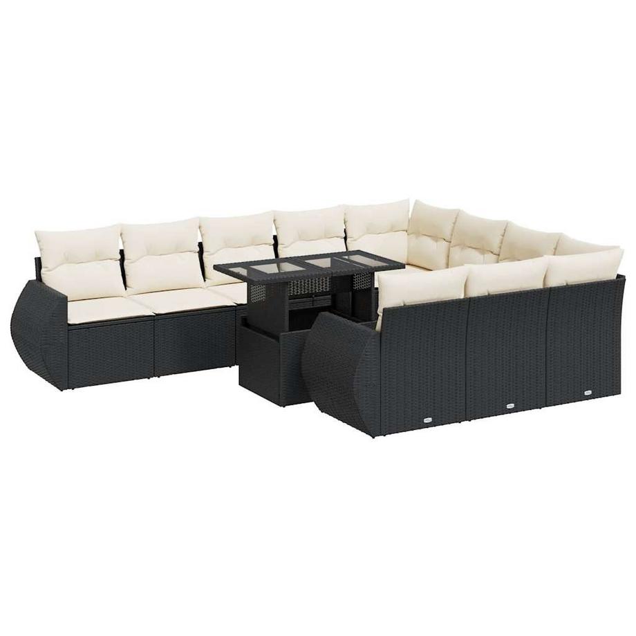 set di divani da giardino Polirattan