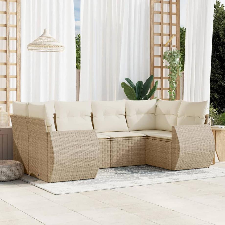 VidaXL Ensemble de canapés de jardin rotin synthétique  