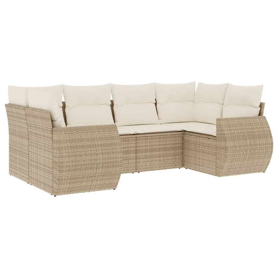 set divano da giardino Polirattan