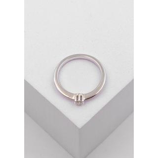 MUAU Schmuck  Solitaire Ring Diamant 0.10ct. Weissgold 750 