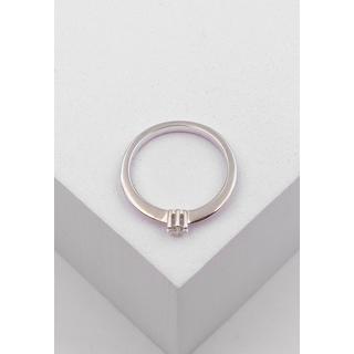 MUAU Schmuck  Solitaire Ring Diamant 0.10ct. Weissgold 750 