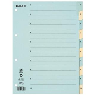 Biella  Répertoire en carton onglets renforcés, 1-10 - x 25 