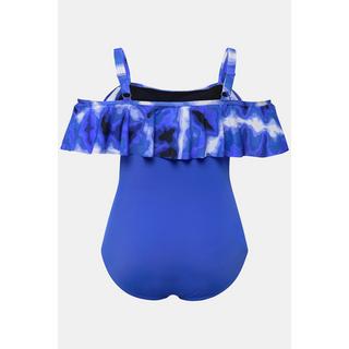 Ulla Popken Costume da bagno Volant Stampa Batik Coppe Morbide  