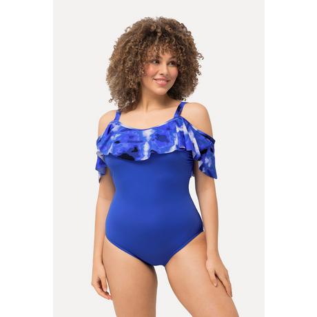 Ulla Popken Costume da bagno Volant Stampa Batik Coppe Morbide  