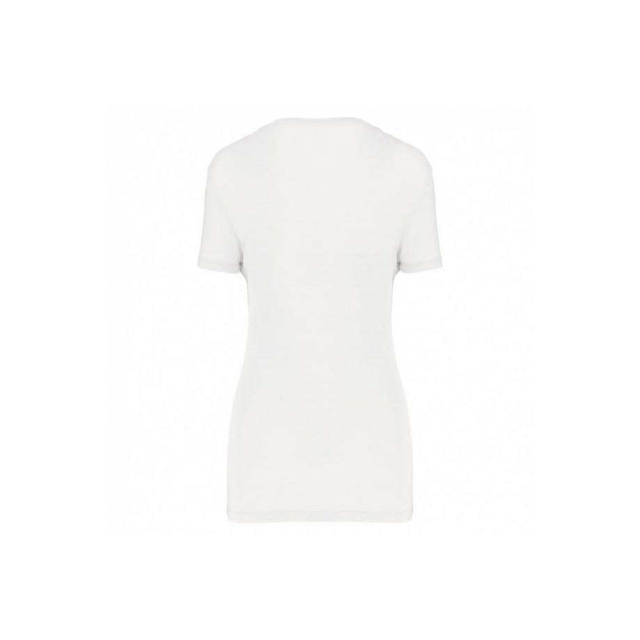 Kariban Lyocell Tencel V-Ausschnitt Kurzarm T-Shirt  