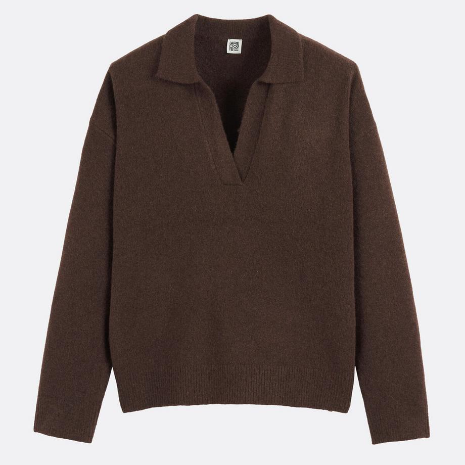 La Redoute Collections Locker geschnittener Pullover mit Polokragen  