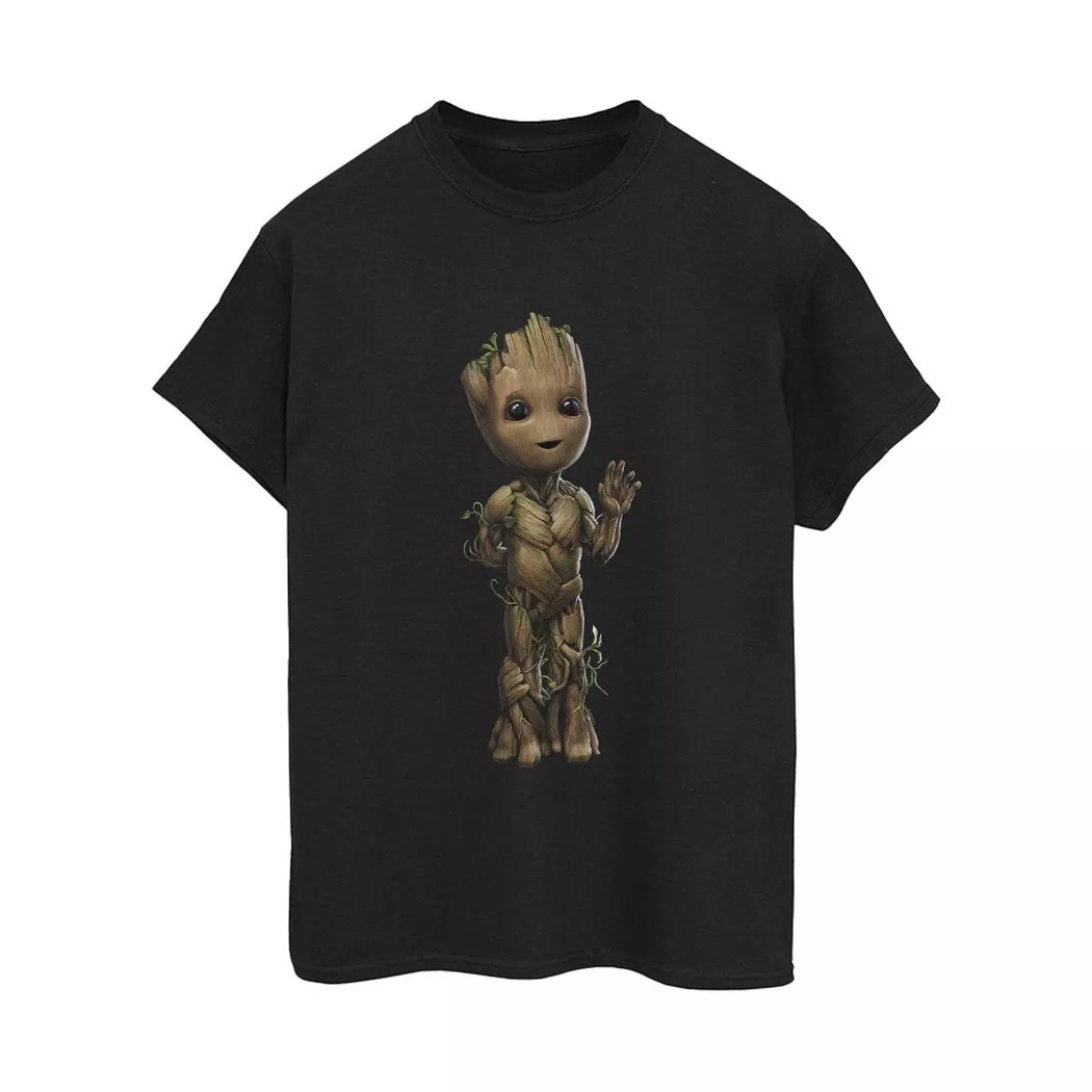 MARVEL - I Am Groot TShirt, für Damen, Schwarz, Größe S