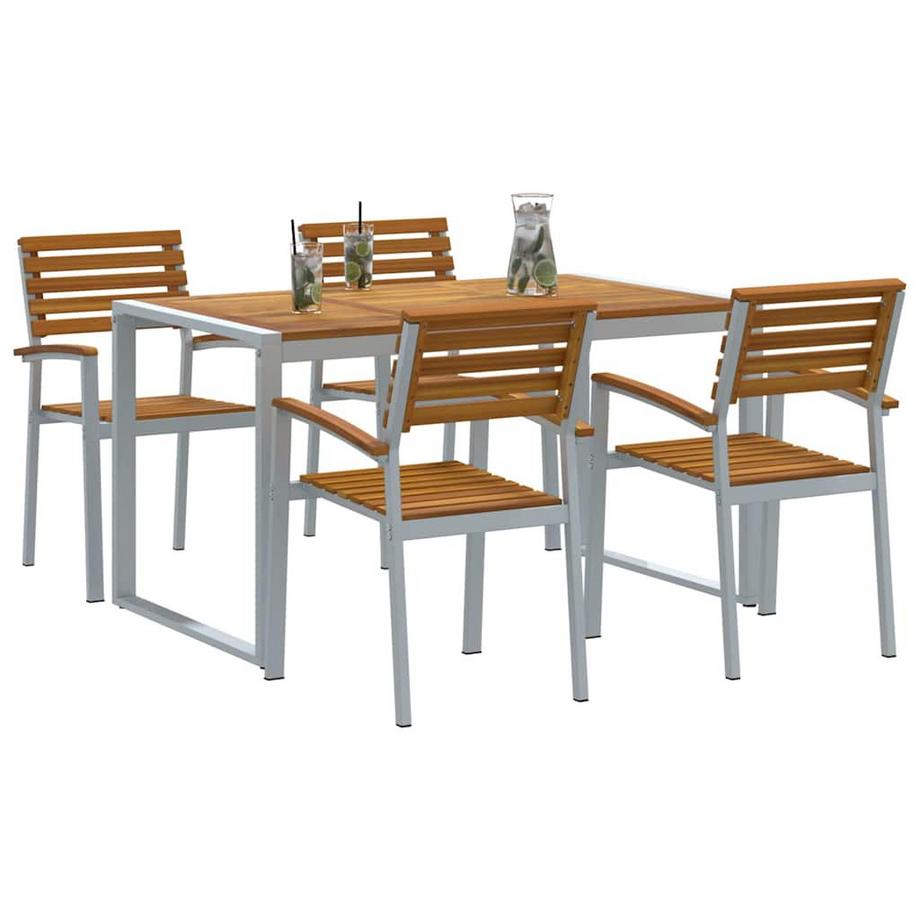 VidaXL Ensemble de salle à manger pour jardin bois d'acacia massif  