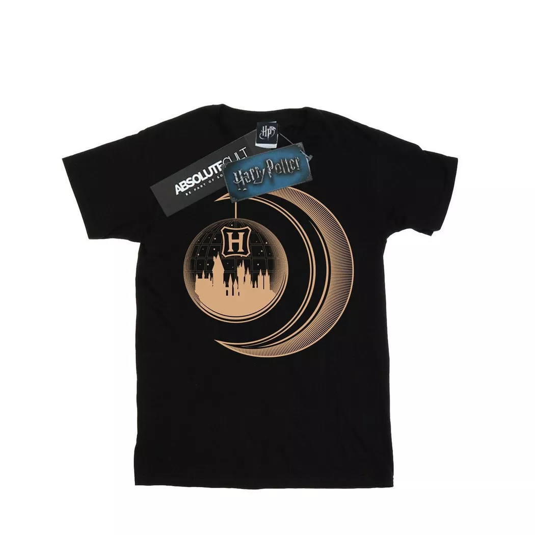 Harry Potter - Hogwarts TShirt, für Damen, Schwarz, Größe S