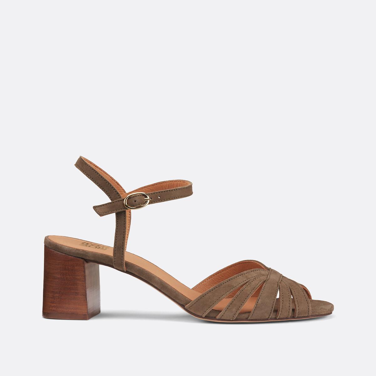 La Redoute Collections  Sandaletten aus Veloursleder 