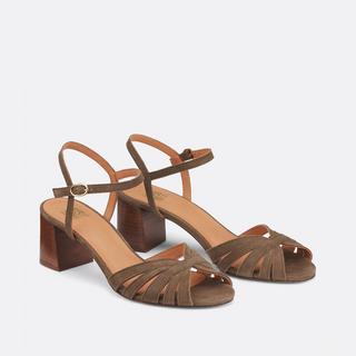 La Redoute Collections  Sandaletten aus Veloursleder 