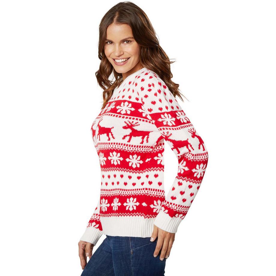 Tectake Winterzauber Weihnachtspullover für Frauen  