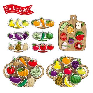 Montessori  Früchte und Gemüse - Gesundes Essen - Spass am Lernen/Spielen Montessori® by Far far land 