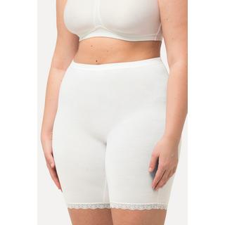 Ulla Popken Pantaloncini Ciclista Orlo Pizzo Qualità Bambù  