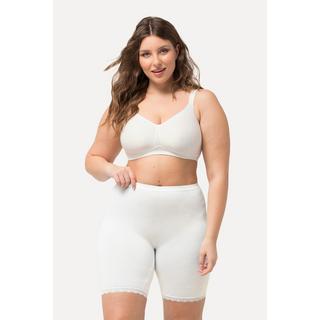 Ulla Popken Pantaloncini Ciclista Orlo Pizzo Qualità Bambù  