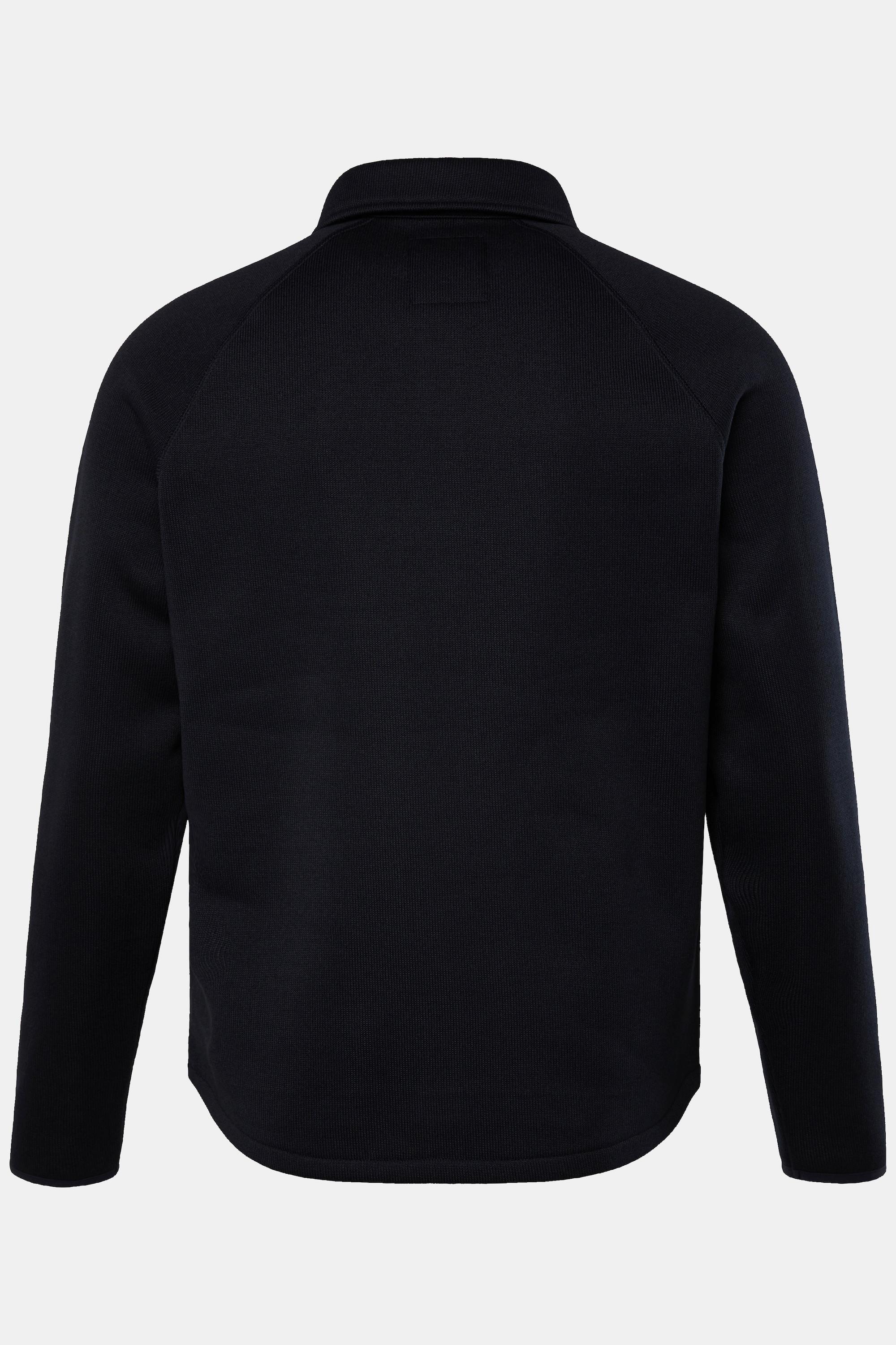 JP1880 Langarm Strickfleece Hemdjacke Kentkragen  