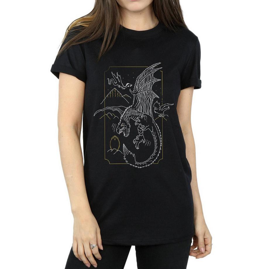Harry Potter T-Shirt Stampa Drago  