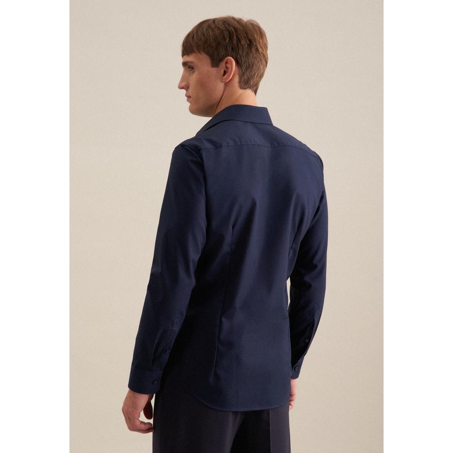Seidensticker Business Hemd Slim Fit Langarm Uni  