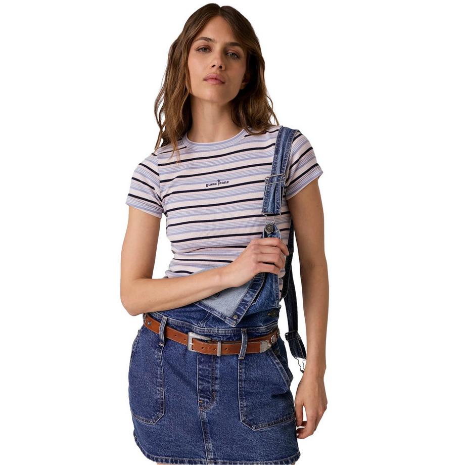 GUESS  Maglietta Aderente A Strisce 