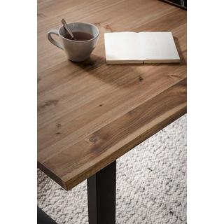 mutoni Table en bois massif Felvano acacia brun 180x90  