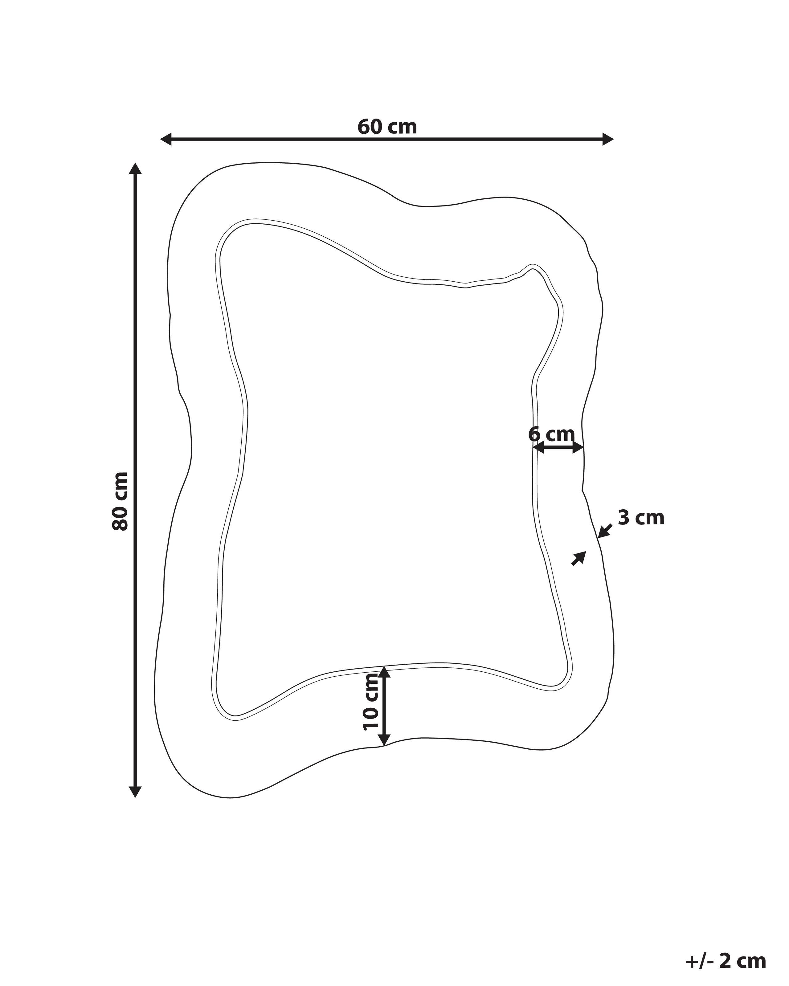 Beliani Wandspiegel Retro PENCRAN  