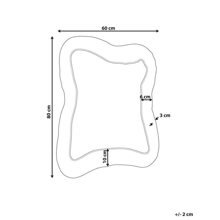 Beliani Specchio Retrò PENCRAN  