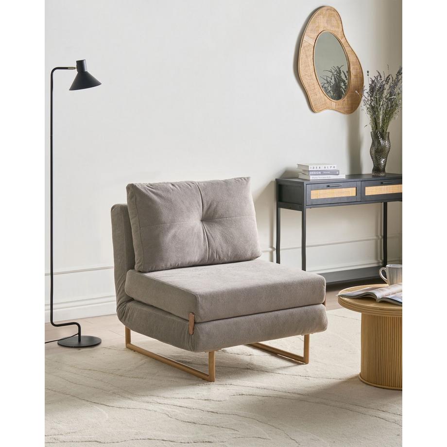 Beliani Einzelsofa en Tissu Minimaliste JERSLEV  