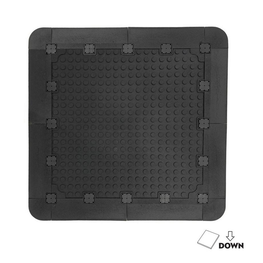 GladiatorFit  Ecke Eckbordüre für Gummiboden 100x100x2cm GladiatorFit 