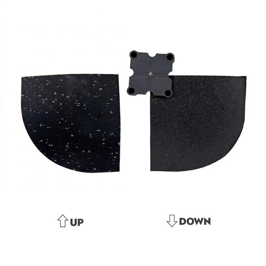 Bordo angolare per pavimenti in gomma 100x100x2cm GladiatorFit