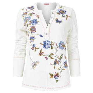 Joe Browns  Vintage-Henley-Top mit Blumenstickerei 