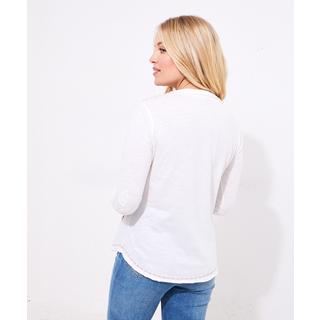 Joe Browns  Vintage-Henley-Top mit Blumenstickerei 