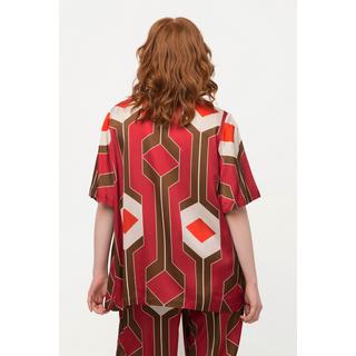 Ulla Popken Tunica Design Retrò Linea A Mezza Manica  