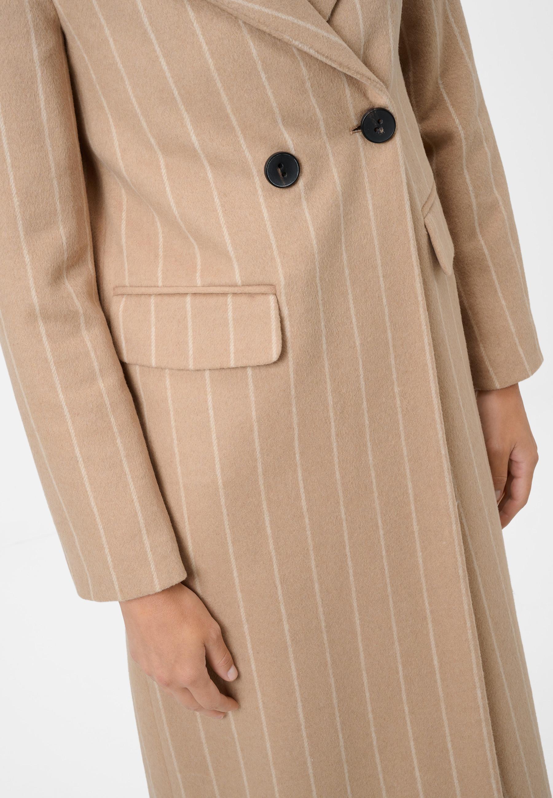 RICANO  Manteau  Valia, en beige avec des rayures blanches 