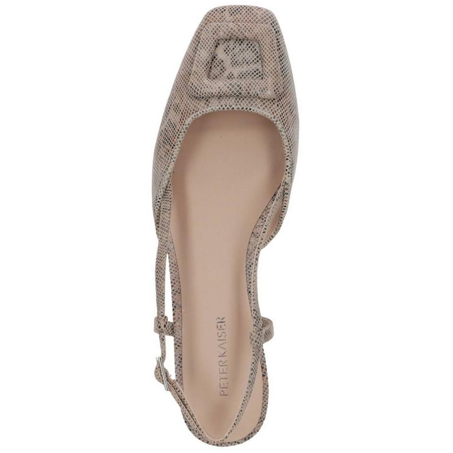 Peter Kaiser Schlangenmuster Slingback Ballerinas  