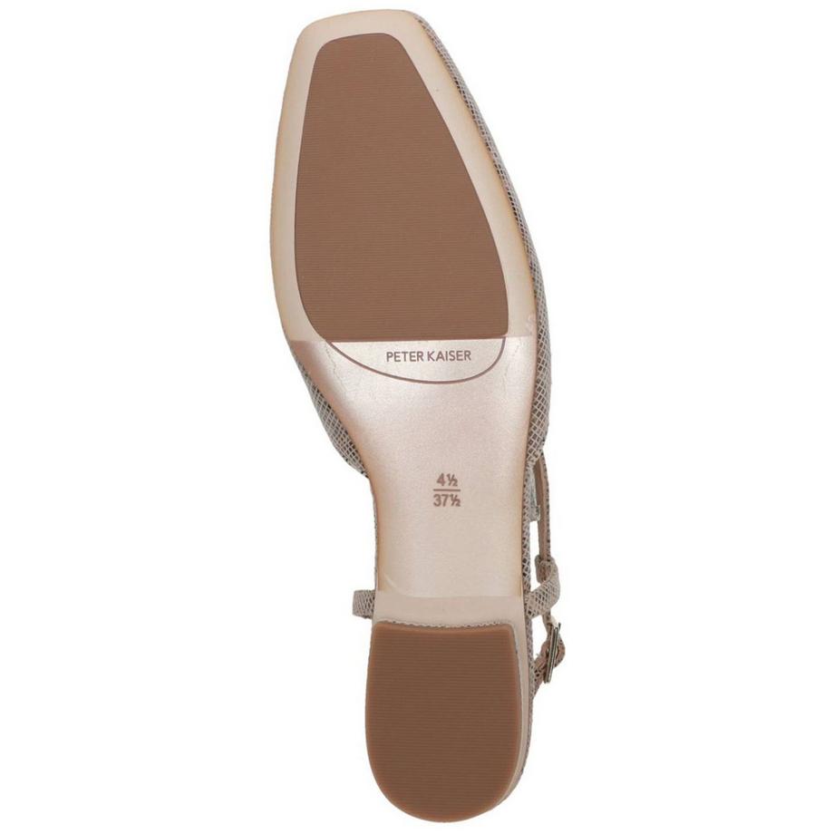 Peter Kaiser Schlangenmuster Slingback Ballerinas  