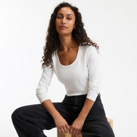 La Redoute Collections T-shirt Manches Longues Col Rond  