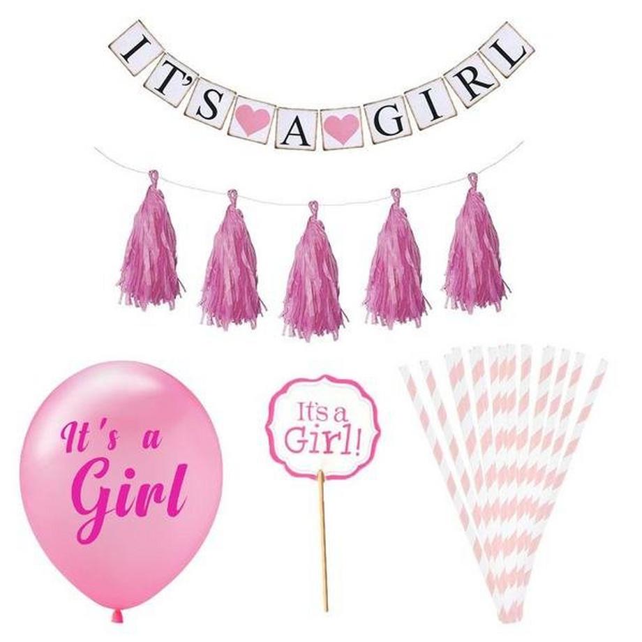 eStore  Dekorationsset, Babyparty - Its a Girl 