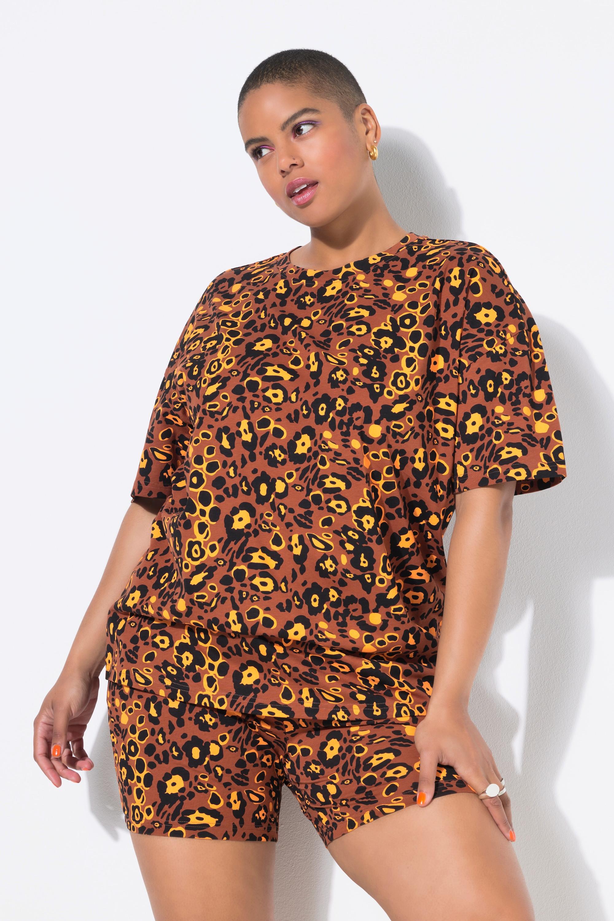 Studio Untold Pigiama Corto Due Pezzi Stampa Leopardata  