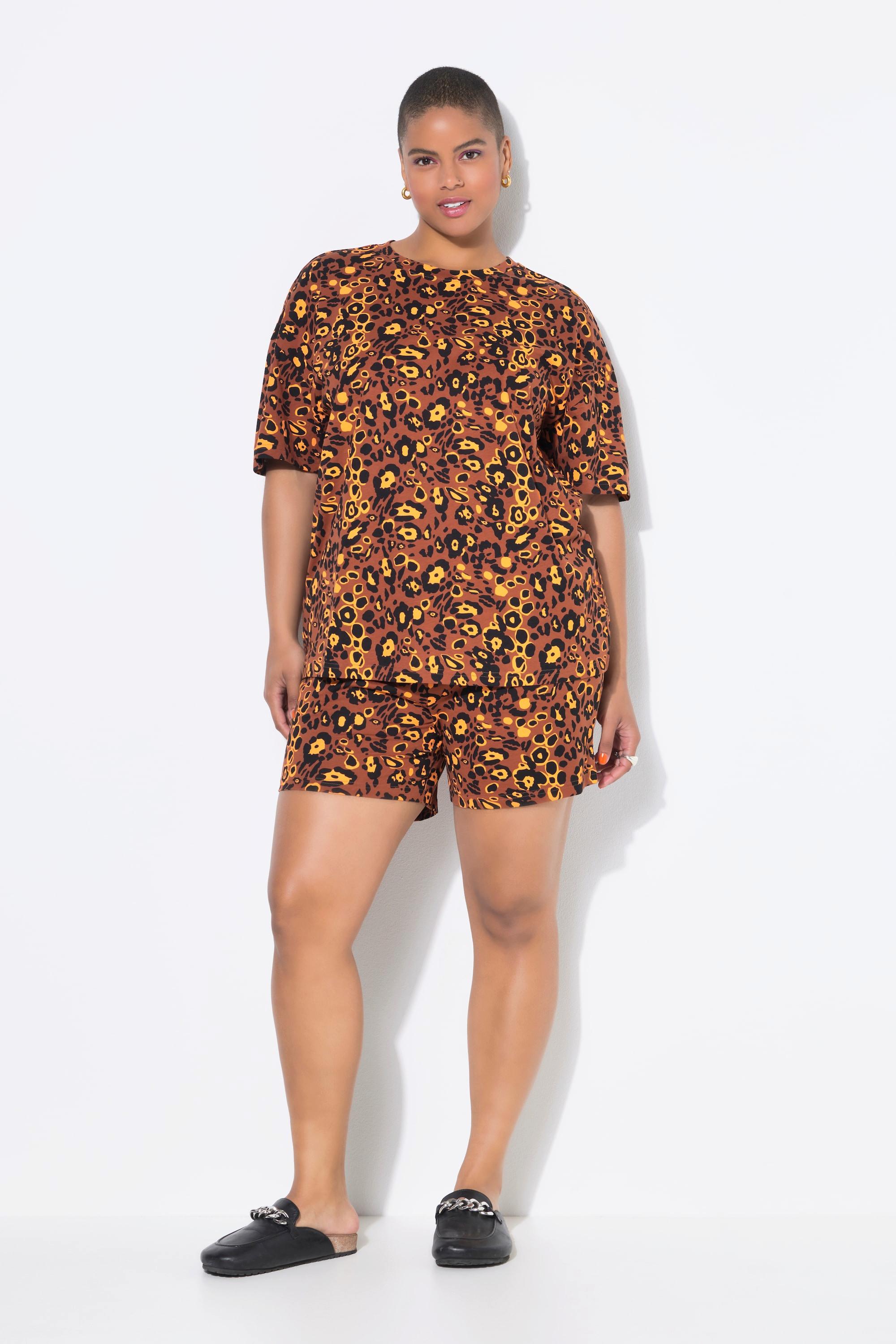 Studio Untold Pigiama Corto Due Pezzi Stampa Leopardata  