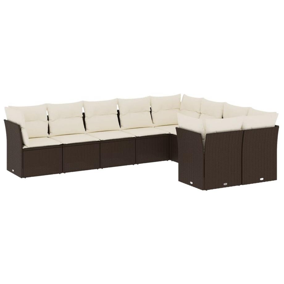 Ensemble de canapés de jardin rotin synthétique