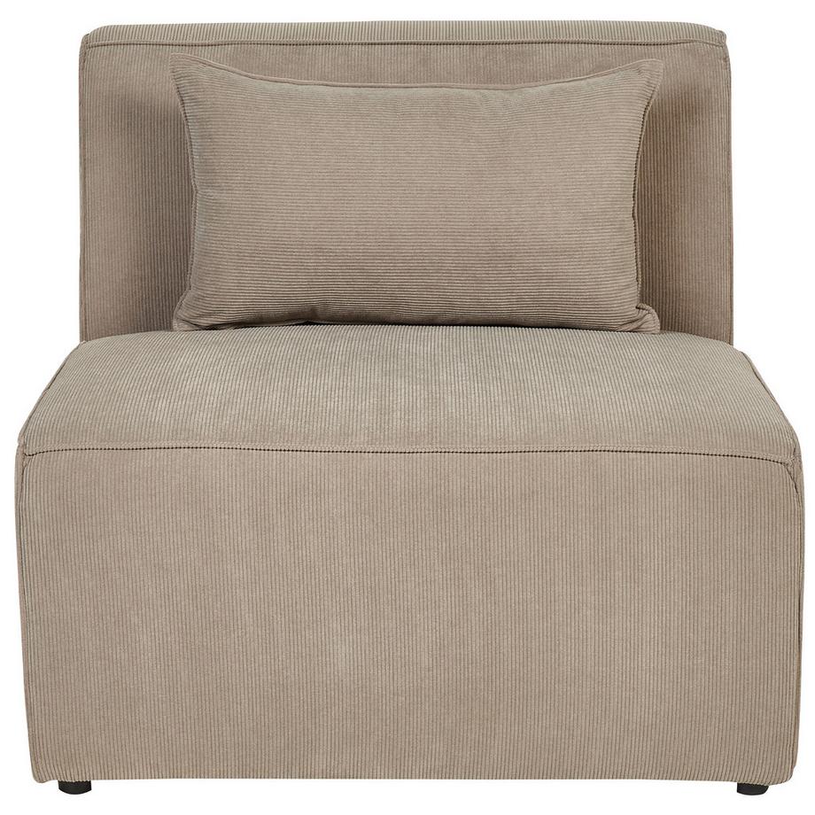Beliani Module fauteuil en Velours côtelé  LEMVIG  