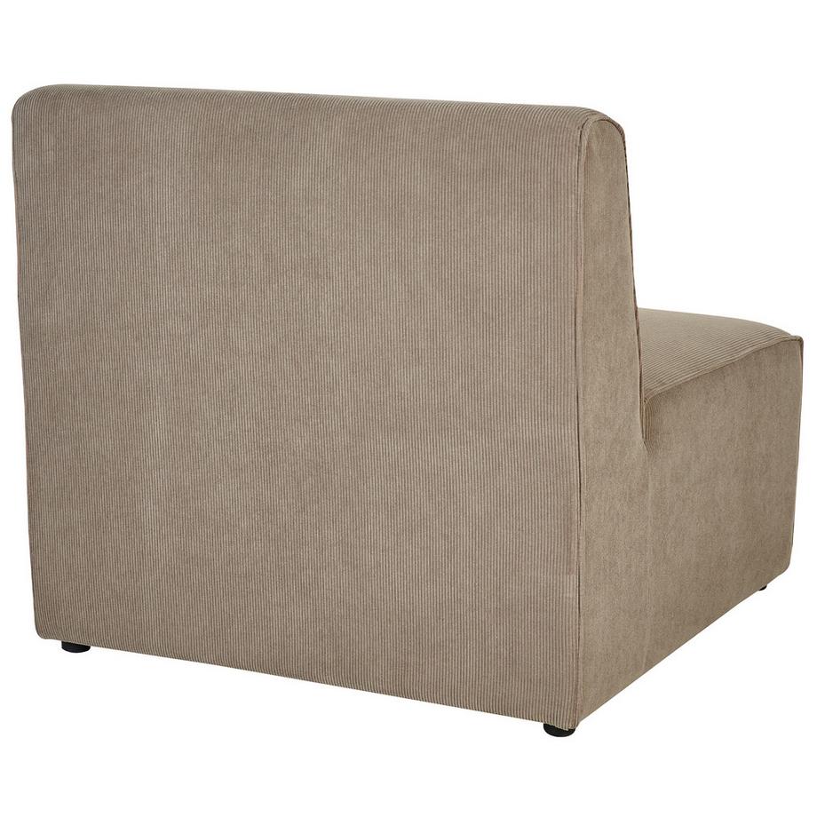 Beliani Module fauteuil en Velours côtelé  LEMVIG  