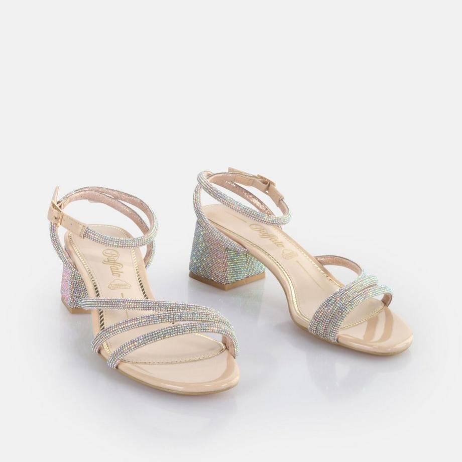 Buffalo  sandali da lilly spark - vegan glitter 