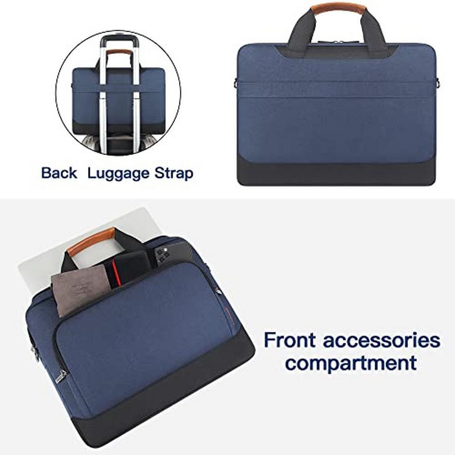 Only-bags.store Sacoche Ordinateur Portable Business Sac Bandoulière 17 Pouces  